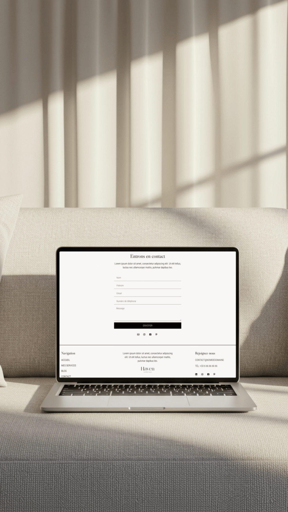 Template de site WordPress - HAVEN – Image 4